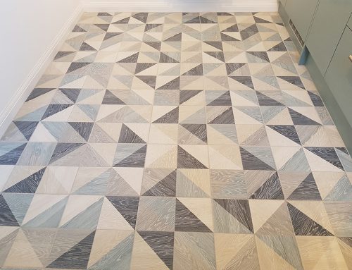 Contemporary Geometric Tiles for Kitchen Floor